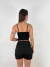 Shorts saia em linho com amarração lateral nana - Santo Conceito
