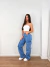 Calça wide leg cargo rolling - comprar online