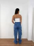 Calça wide leg cargo rolling - Santo Conceito
