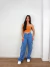 Calça wide leg cargo rolling