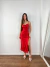 Vestido midi de alcinha com fenda hannah - Santo Conceito