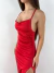 Vestido midi de alcinha com fenda hannah