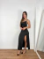 Vestido midi de alcinha com fenda hannah - Santo Conceito