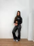 Blusa cropped de moletom peluciada Los Angeles - Santo Conceito