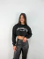 Blusa cropped de moletom peluciada Los Angeles - comprar online