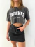 Saia curta jeans black vintage na internet