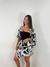 Conjunto shorts saia com kimono estampado