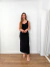 Imagem do Vestido midi pespontado com fenda lateral