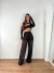 Calça pantalona de tule lótus - Santo Conceito