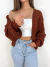 Cardigan curto feminino com manga bufante eli - comprar online