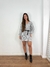 Vestido curto de tricot fio mousse gola v na internet