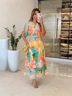 1042 - Vestido Viscolinho | INSPIRAÇÃO FARM - Loja Boa Forma