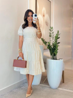 807 - Vestido tricoline | listrado na internet