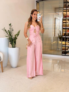 Imagem do 807 - Conjunto linho | detalhe no cropped