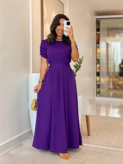 519 - Vestido crepinho | manga princesa na internet