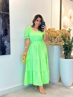 271 - Vestido duna| Gola quadrada - comprar online