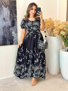 374 - Vestido Viscolinho / manga princesa - comprar online