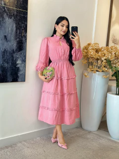 530 - Vestido Viscolinho | poá - comprar online
