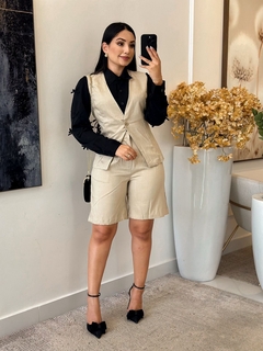 216 - Conjunto linho | short blazer na internet