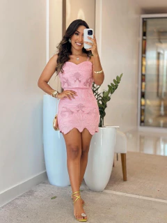 215 - Conjunto linho marrant | bordado na internet