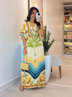 1046 - Vestido Viscolinho | Inspiração Farm - Loja Boa Forma