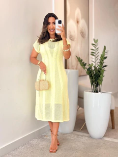 981 - Vestido tricô - loja online