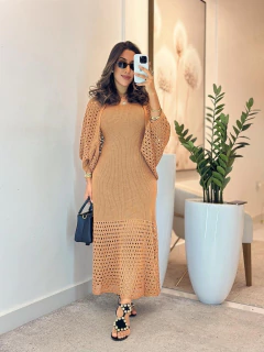 978 - Vestido Tricô | Com Cardigã - comprar online