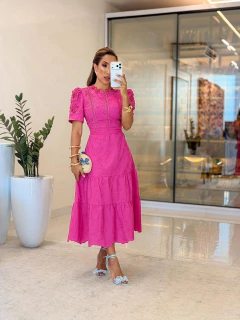 667 - Vestido Laser | Bordado - Loja Boa Forma