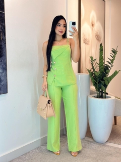 293 - Conjunto linho | detalhe em botões - comprar online
