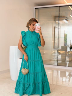 565- Vestido Viscolinho/ acompanhar faixa