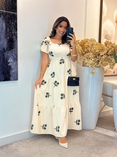 614 - Vestido Duna | laço na manga - comprar online