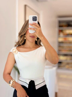 1067 - Body | Detalhe dourado - Loja Boa Forma