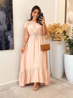 417 - Vestido Crepe | Ciganinha - Loja Boa Forma