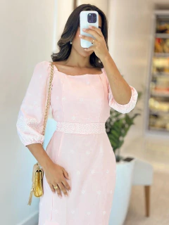 1035 - Vestido Duna | Gola Quadrada na internet