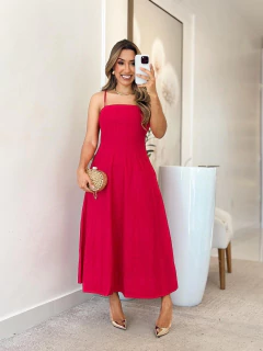 Imagem do 552 - Vestido linho marrant | alcinha