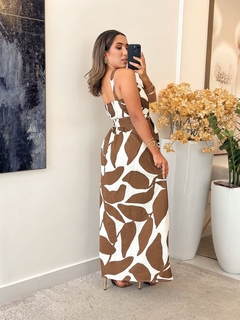 392 - Vestido linho | Alça com bolso cargo na internet