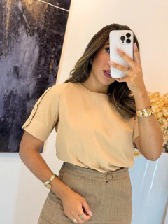 Imagem do 168 - Blusa linho | manga com botões
