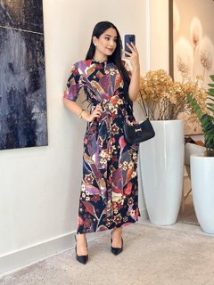 497 - Vestido Crepinho | Laço - loja online