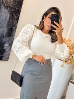 1073 - Blusa tricô - Loja Boa Forma