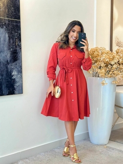 602 - Vestido chamise Boa Forma | viscolinho - loja online