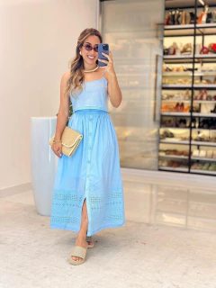 527 - Conjunto linho | detalhe em lazer na internet