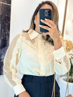 207 - Blusa detalhe renda - Loja Boa Forma