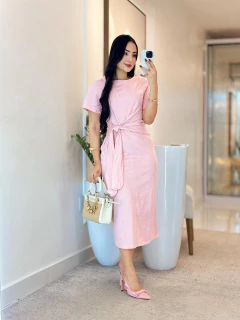 962 - Vestido Malha Algodão | Laço