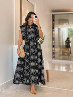 001 - Vestido Duna Bordado | Amarração - Loja Boa Forma