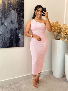 487 - Vestido Ribana | Ombro Só - Loja Boa Forma