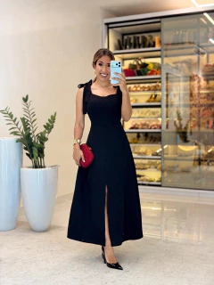 Imagem do 916 - Vestido Alfaiataria | Detalhe amarração na alça