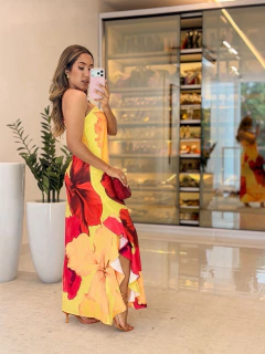 563 - Vestido musseline | um ombro só - loja online