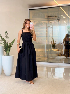 Imagem do 649 - Vestido linho marrant |