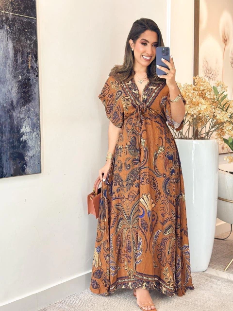 1041 - Vestido Viscolinho | INSPIRAÇÃO FARM - comprar online