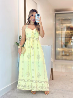 Imagem do 974 - Vestido linho | Indiano